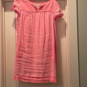 Adorable! Distressed neon pink linen dress by Vineyard Vines!